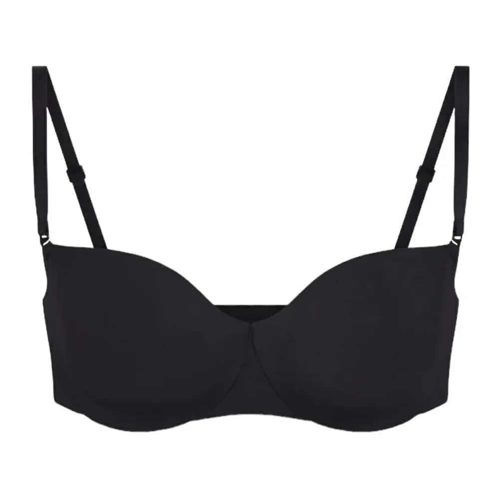 NWT SKIMS Smoothing Intimates Unlined Strapless Bra In Onyx Black Bra